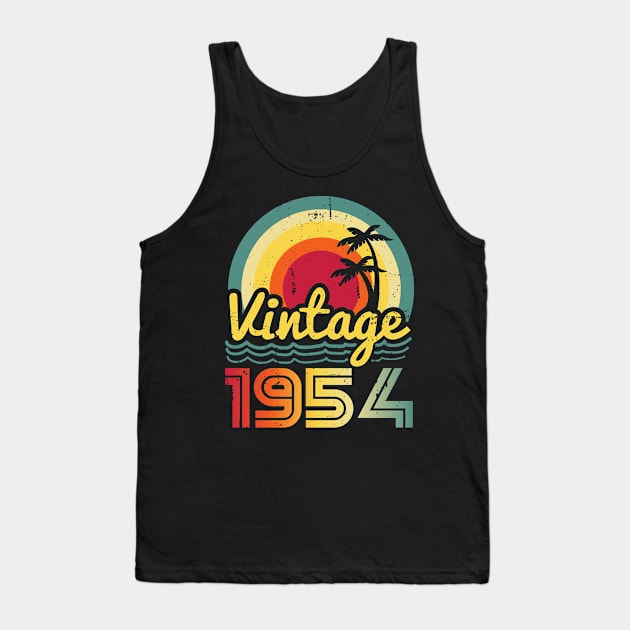 Vintage 1954 Made in 1954 69th birthday 69 years old Gift Tank Top by Winter Magical Forest